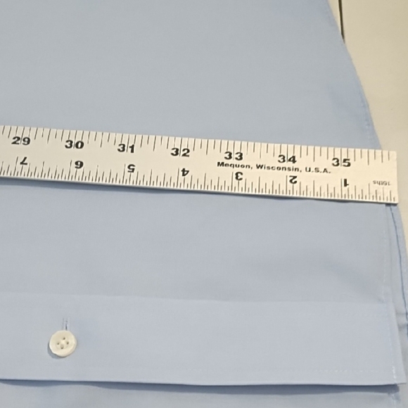 Stafford Light Blue Performance The Super Shirt Men's Dress Shirt - Picture 8 of 13